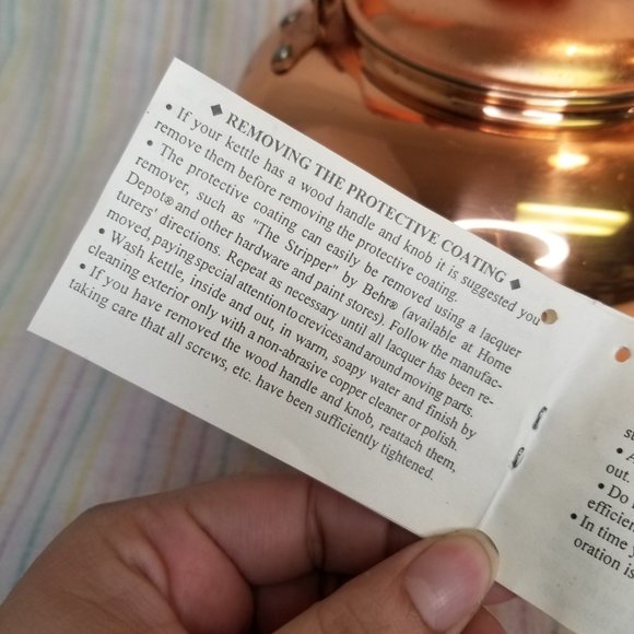 Vintage ? Old Dutch Solid Copper Tea Kettle Wood Handle Brass Made in Korea - Picture 2 of 12